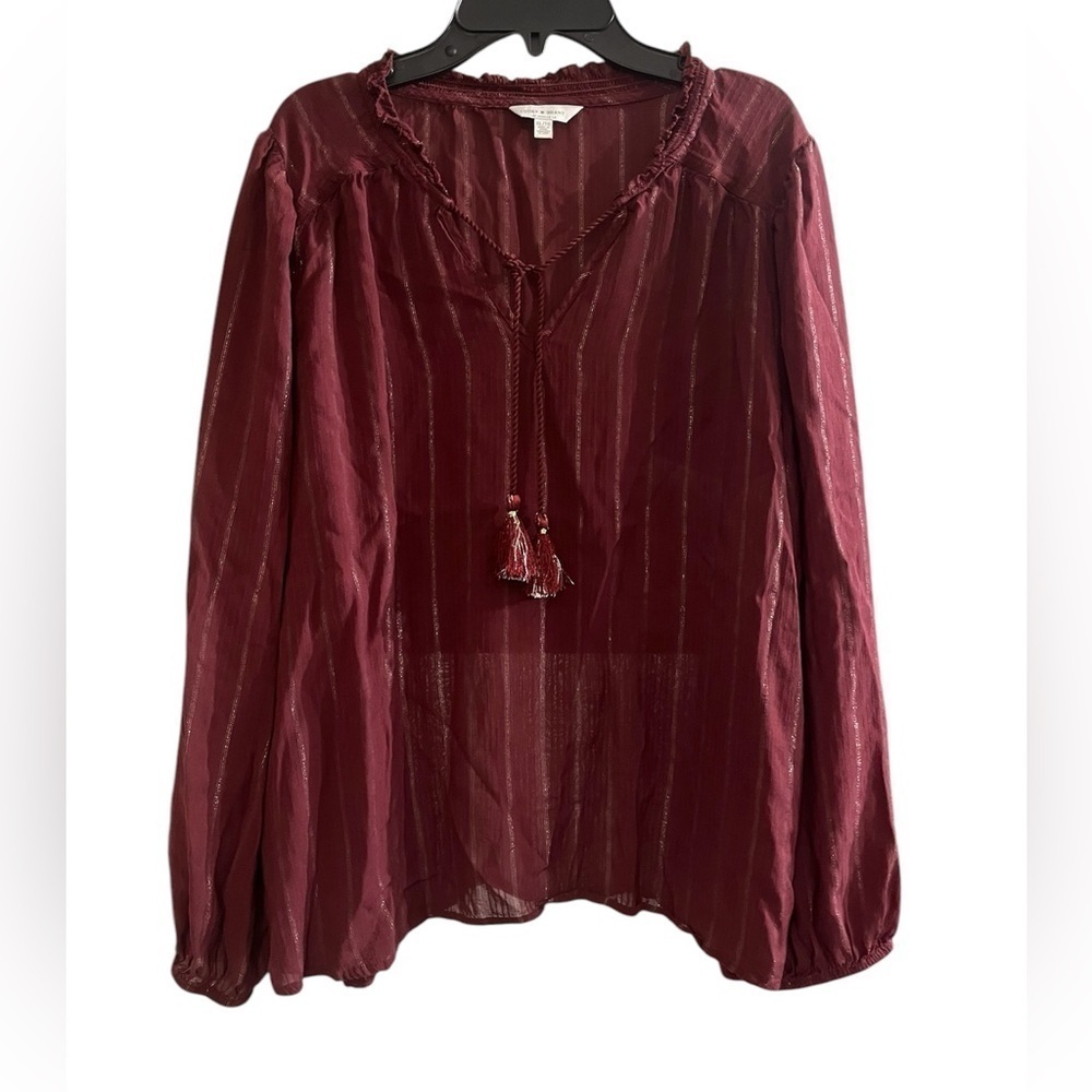Lucky Brand Women’s Peasant Style Blouse
